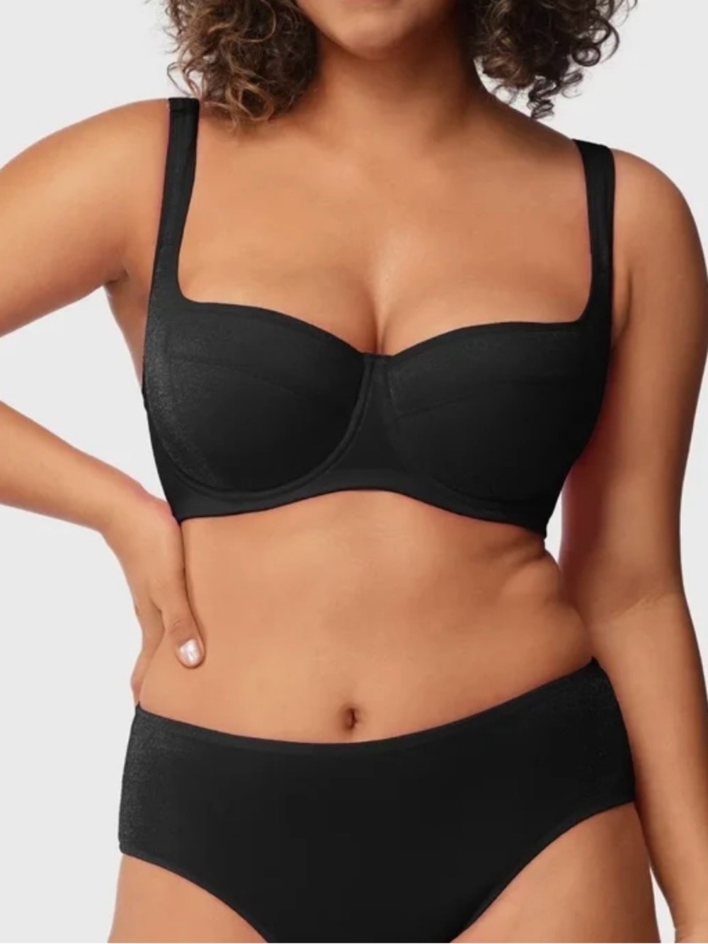 HSIA Starry Night Lightly Lined Lightly Padded Plus Size Balconette Bra 34DDD